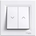 Вимикач для жалюзі Schneider Electric Asfora самозажимний білий EPH1300121