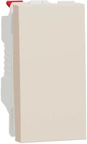 1-клавішний вимикач Schneider Electric Unica New 10А 1 модуль бежевий NU310144