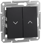 Вимикач для жалюзі Schneider Electric Asfora самозажимний антрацит EPH1300171