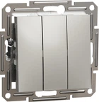 Вимикач 3-клавішний Schneider Electric Asfora бронза EPH2100169