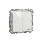 Вимикач двоклавішний Schneider Electric Sedna Design IP44 білий SDD211105