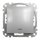 Перемикач одноклавішний Schneider Electric Sedna Design з підсвіткою алюміній SDD113106L