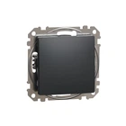 Кнопочный переключатель одноклавишный Schneider Electric Sedna Design чёрный SDD114116