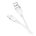 Кабель USB Hoco X109 Silicone Lightning 2.4A, 1 м, білий, для заряджання та синхронізації iPhone