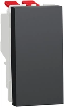 Перемикач 1-клавішний перехресний Schneider Electric Unica New 10А 1 модуль антрацит NU310554