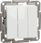Вимикач 3-клавішний Schneider Electric Asfora білий без рамки EPH2170121