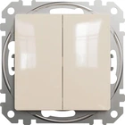 Вимикач 2-клавішний Schneider Electric Sedna Design Бежевий SDD112105