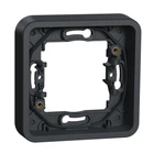 Рамка Schneider Electric Mureva Styl одноместная IP55 без винтов чёрная MUR34107