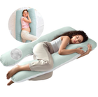 Подушка для беременных и кормящих XL будущим мамам для сна U-образная подкова обнимашка Mothercare мятный