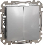 Вимикач 2-клавішний Schneider Electric Sedna Design алюміній SDD113105