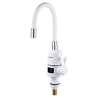 Проточный водонагреватель Zerix ELW06-EF-WHITE 3,3 kW с индикатором температуры, силиконовый излив, на мойку (ZX5856)