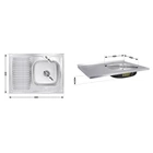 Кухонная мойка Brinex 6080-R 0,6 мм Satin (BRIN6080RSAT06)