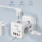Мережевий фільтр розгалужувач трійник LENCENT PD35W 3AC 3U1C