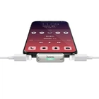 Перехідник Hoco LS27 Lightning to Dual Lightning |підтримка зарядки 2A та прослуховування аудіо, сумісний з оригінальними навушниками Apple, компактний, просте підключення| Сірий
