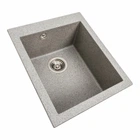 Гранітна мийка для кухні VALESO 4150 SOKIL матова (сіра) (00120248)
