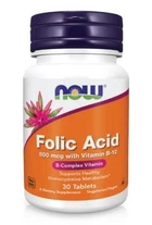 Фолієва кислота Now Foods Folic Acid 800 мкг 30 таблеток