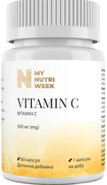Вітамін С (аскорбінова кислота) My Nutri Week Vitamin C 500 мг 60 капс в упаковці (ARE-575530)