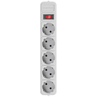Сетевой фильтр Maxxter SPM5-G-6G, 5 розеток, 1.8м, 10А с выключателем, White