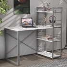 Письменный стол Ferrum-decor Серии Конект c этажеркой 75x120x600 серый ДСП Белое 16мм (FRD-104230)