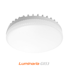 Лампа светодиодная GX53 12W Luminaria LED 5200K (естественный белый свет) 1080Lm Ø74х29мм белая матовая