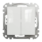 Переключатель двухклавишный проходной Schneider Electric Sedna Design SDD111108 белый
