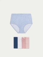 Набор трусиков Marks&Spencer модель Full briefs высокая посадка 5 шт 12(40) dark blue mix 0192