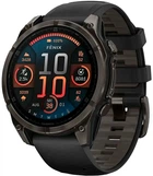 Смарт-годинник Garmin Fenix 8 47mm Solar Sapphire Carbon Gray DLC Titanium w. Black/Pebble Gray S. Band (010-02906-10)
