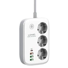 Мережевий фильтр с Wi-Fi LDNIO 3 розетки 3USB/Type-C PD 2метри SEW3452 (SEW3452)