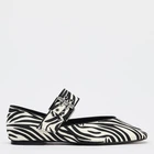 Женские балетки Zara 303398743 37 (6.5US) 24 см Черный/Белый (1159842978)