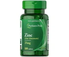 Цинк глюконат Puritan's Pride (Zinc gluconate) 25 мг 100 таблеток PTP12000