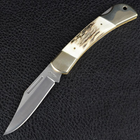 Нож TEKUT Predator LK5077A рукоятка из оленьего рога (длина: 19 7cm лезвие: 8 7cm) - изображение 2
