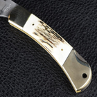 Нож TEKUT Predator LK5077A рукоятка из оленьего рога (длина: 19 7cm лезвие: 8 7cm) - изображение 7