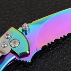 Складной нож TEKUT Fairy LK5035A (полная длина 17 1см длина лезвия 7 4см) хамелеон - изображение 4