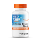 Вітамін В3 (ніацин), Niacin, Doctor's Best, 500 мг, 120 таблеток поступового вивільнення