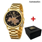 Наручные часы мужские 022 Gold-Black Automatics Metall Не Забуду Дім Awarder (acs0031868)