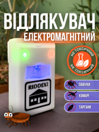 Отпугиватель тараканов насекомых комаров блох в розетку в квартире доме электромагнитный электрический отпугивающий бесшумный излучатель адаптер звуковое средство устройство прибор отпугивание от жуков клопов в домашних условиях Riddex Hechpro АНRDX1