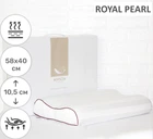 Подушка ортопедическая MirSon №7106 Elite Noble stripe Royal Pearl AERO Memory 58х40х10.5 см (2200003400618)