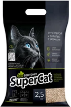 Растительный наполнитель SuperCat Биобентонит комкующийся 2.5 кг (3533collar)