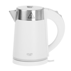 Електрочайник Adler AD 1372 white, 0.6L, 800 Вт