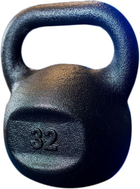 Гиря чавунна RN-SPORT на 32 кг, чорна