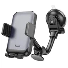 Автотримач для телефона HOCO H27 Rock push-type car holder(center console) Black gray (6942007608923)