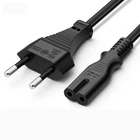 Кабель живлення Atcom (16348) CEE 7/16 - IEC C7 2 pin, 0.5мм, 3м