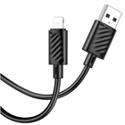 Кабель Cable Hoco X88 Gratified Lightning Black 1m 72687