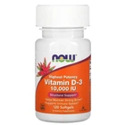 Вітамін D3 10000 МО Now Foods 120 капсул