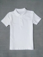 Поло для хлопчика George Regular Fit біле, 3-4р (98-104см)