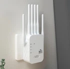 Дводіапазонний Wi-Fi репітер 2.4/5 ГГц, швидкість до 1200 Мбіт/с, 6 антен, RJ45, режим повторювача