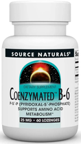 Коензим Вітаміну В6 25 мг Source Naturals Coenzymated Vitamin B-6 60 льодяників