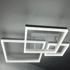 Светильник потолочный светодиодный LUMINARIA GENNY SQUARE RGB 105W 4S 645x618 WHITE 220V IP20 с пультом ДУ