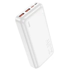 Павербанк Hoco 20000 mAh 22.5W 5A Павербанк Hoco J101A Astute с быстрой зарядкой PD/QC, Портативный внешний аккумулятор, универсальные порты 2USB/Type-C, LED индикатор Белый