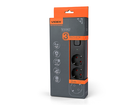 Мережевий подовжувач 3п 3м 1.5мм з/з та кнопкою Black ONCORD (VF-PD33G-B) VIDEX